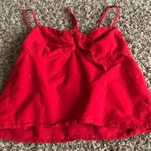 Red tie top